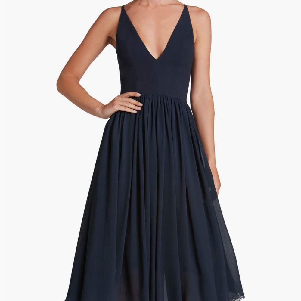 Dress the Population Alicia Mixed Media Dress